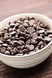 Bowl of chocolate chips