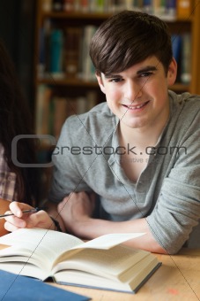 Portrait of a smiling student