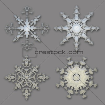 Delicate snowflake collection