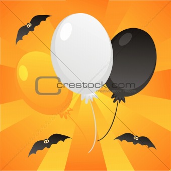 halloween balloons background
