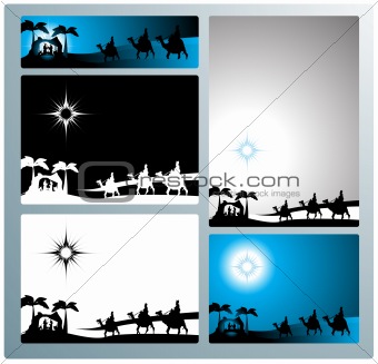 Nativity banners and letter