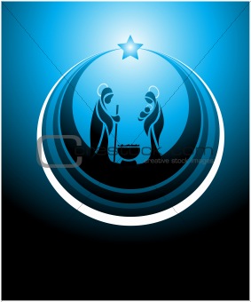 nativity scene icon