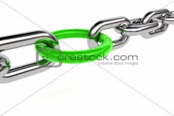 3d render of chain