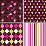 seamless patterns with fabric texture