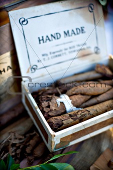 Box of hand made cigars