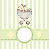 baby card with cradle