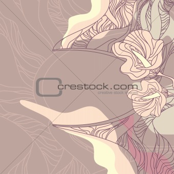 Cute floral background
