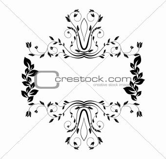 royal floral frame