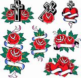 classic rose set emblem