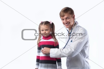 The doctor and the little girl