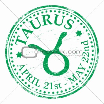 Taurus Star Sign rubber stamp