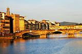 Ponte Vecchio at sunset, Florence