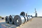 packed rolls and plate of steel sheet