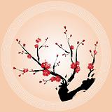 Oriental style painting, Plum blossom