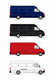 Isolated Delivery Vans
