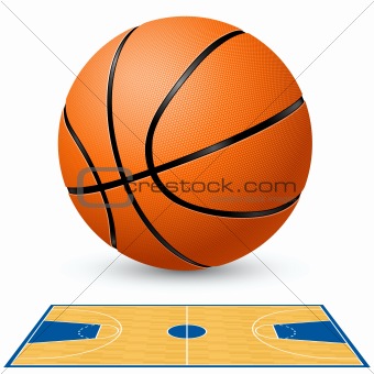 Basketball court floor plan.