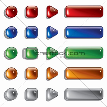 Glass Shapes, button 