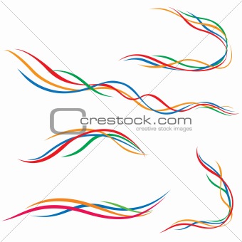 Abstract background with bent lines.