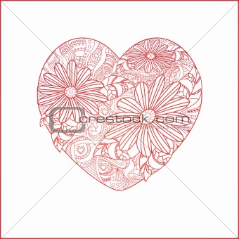 Cute valentine`s day card