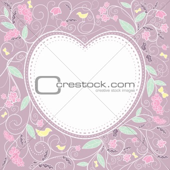 Cute valentine`s day card