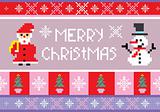 christmas embroidery seamless background