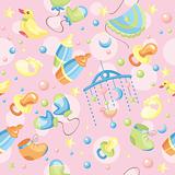 seamless cute baby background