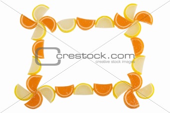 Frame of Fruit Candy
