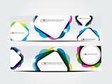 abstract colorful web banner 