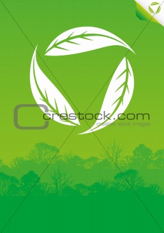 Green eco poster