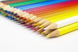 many colored pencils in the office