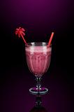 Pink smoothies with decoration
