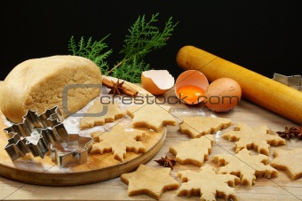 Christmas ginger biscuits.