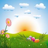 Springtime Easter holiday illustration