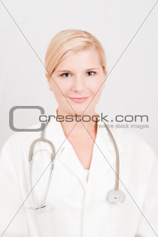 attractive young female doctor