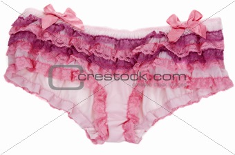 Open-work lady panties in bow and lace