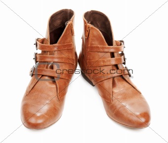 Brown feminine loafers