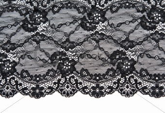 Black Floral Lace Band Texture Useful Stock Photo 2197557715