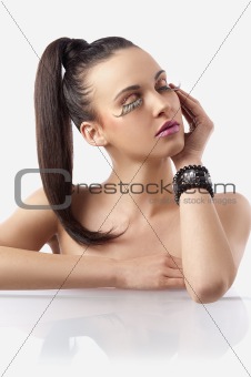 beauty shot of women with creative makeup