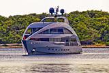 Modern design hi tech luxury yacht