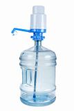 Plastic big bottle for water and pomp