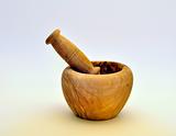 Mortar made by olive wood