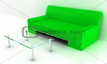 Sofa with table