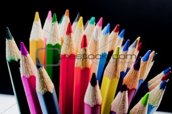 bouquet of colored pencils