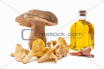 mushrooms and oil
