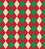 Christmas argyle pattern