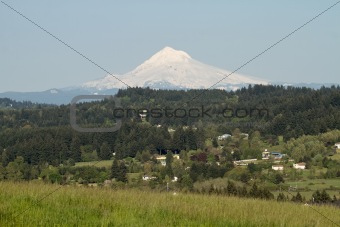 Mount Hood and Happy Valley Scenic View
