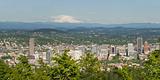 Portland Oregon Cityscape and Mount Hood