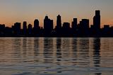 Seattle Downtown Skyline Silhouette