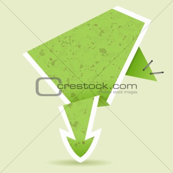 Paper Origami Arrow