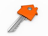 3d key home house orange